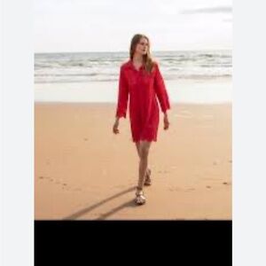 Cynthia Rowlly Linen Blend Mini Dress